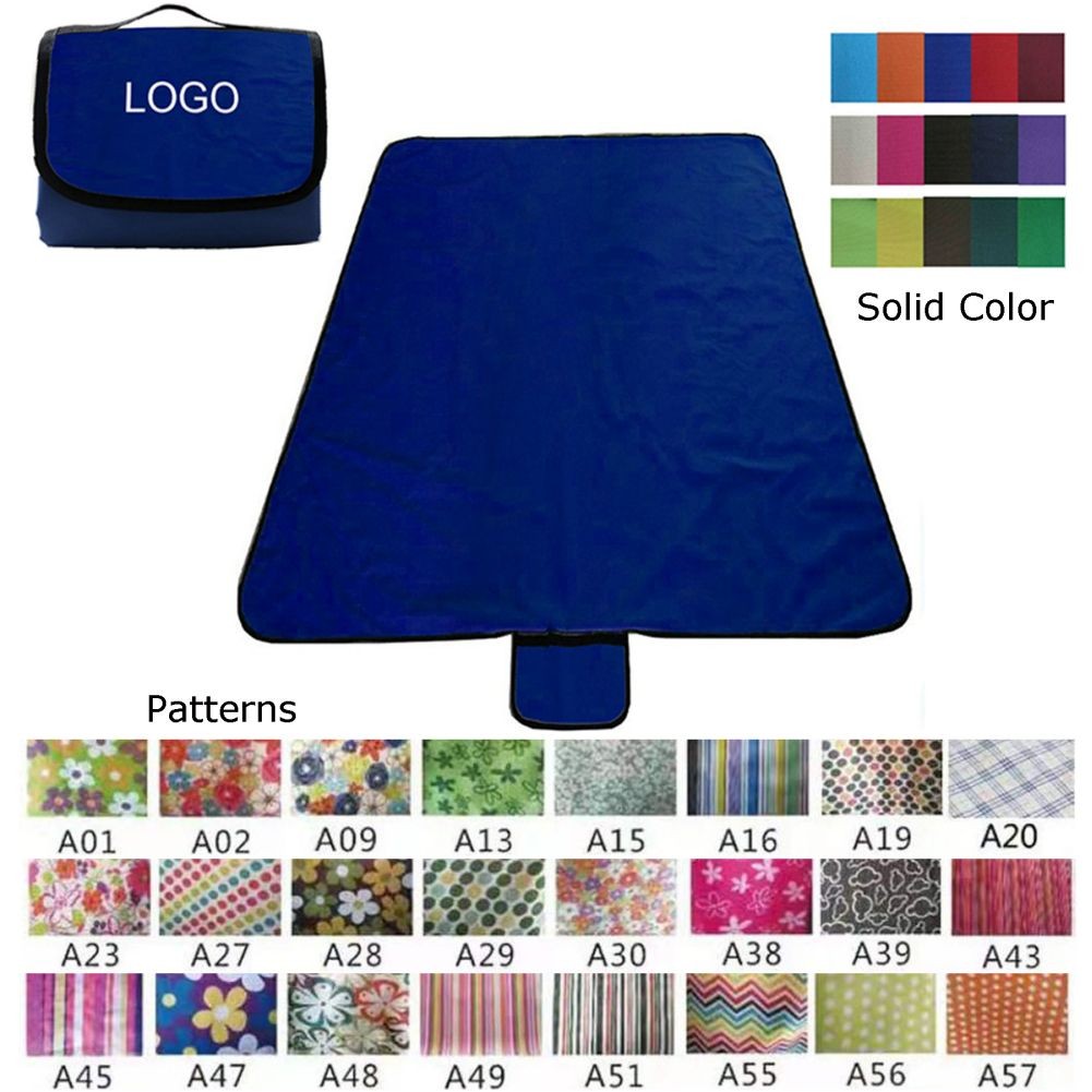Large Size Outdoor Waterproof Picnic Blankets w/ Carry Strap 3