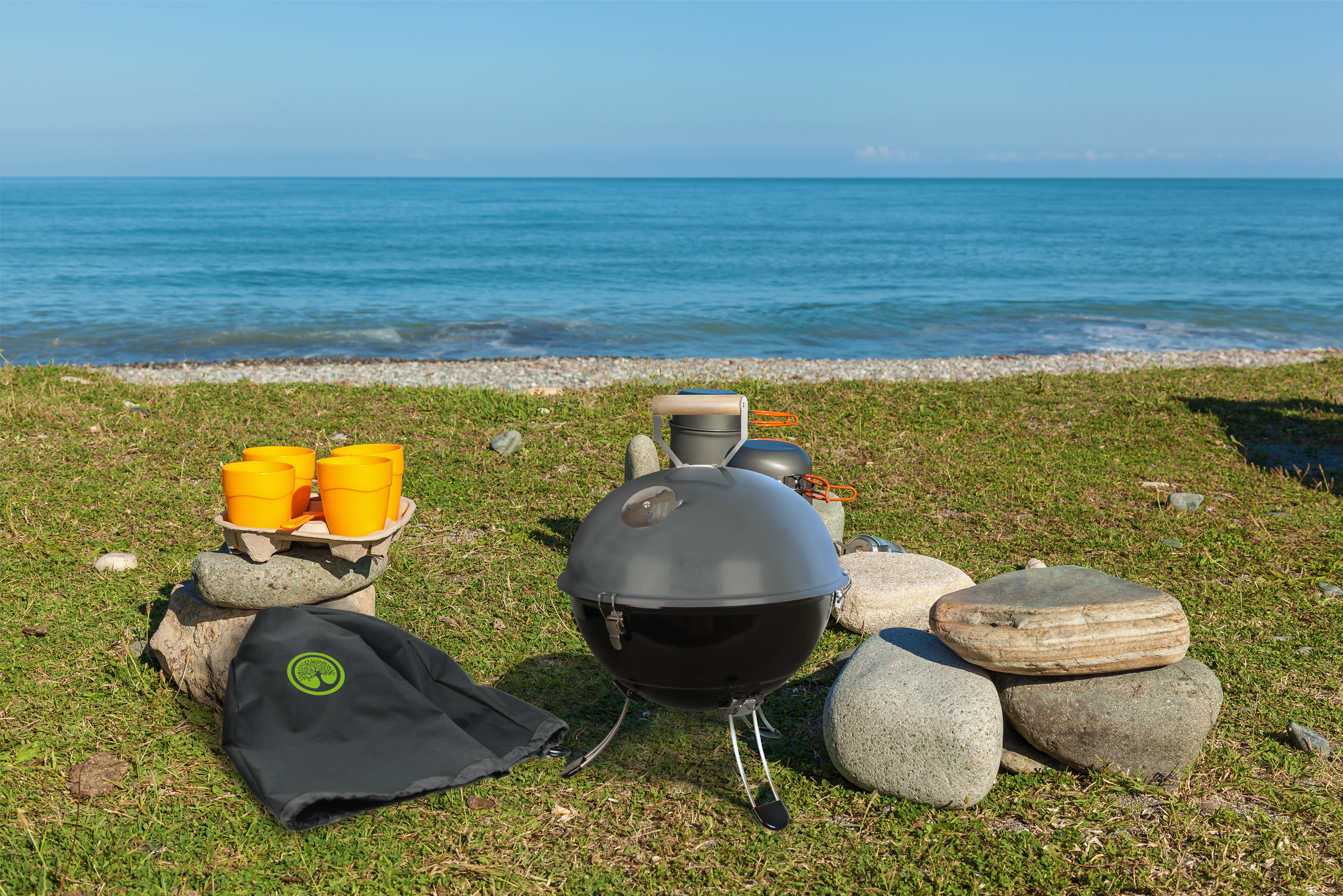 Party Ball Charcoal Grill With Cover