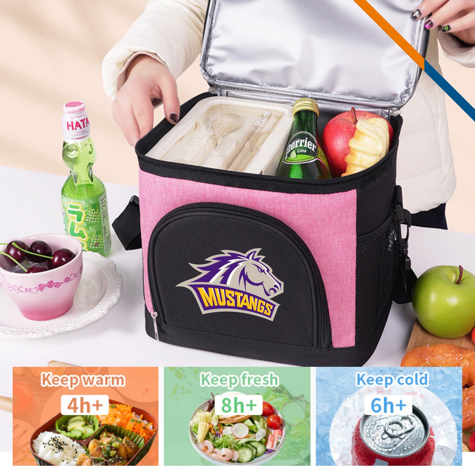 Zoki PEVA Crossbody Lunch Cooler Bag 1
