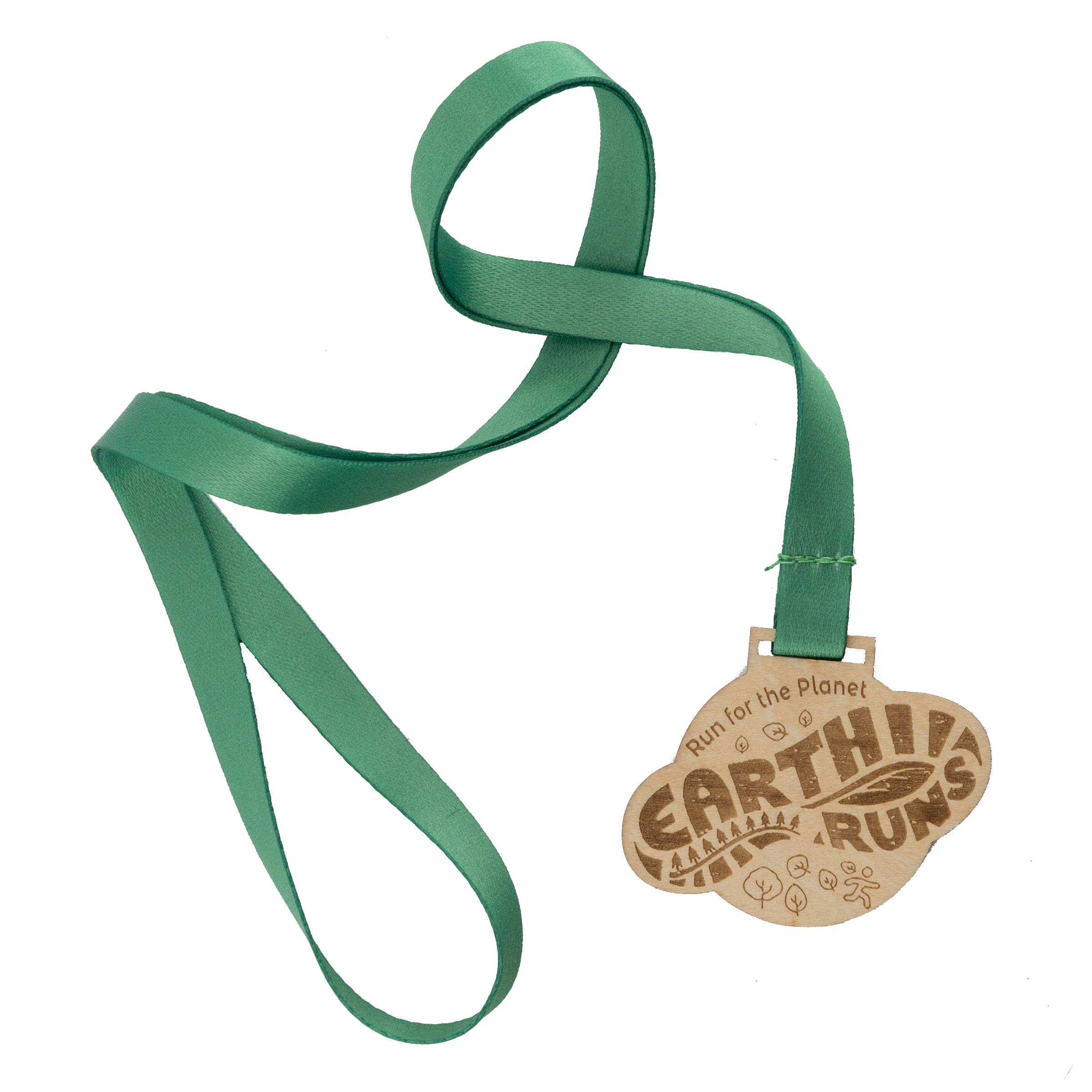 Custom Wood Medals Engraved (1-1/2") 6