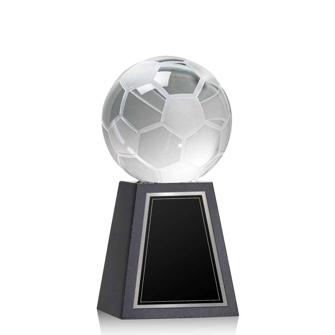 Soccer Ball Award on Tall Marble Base 10
