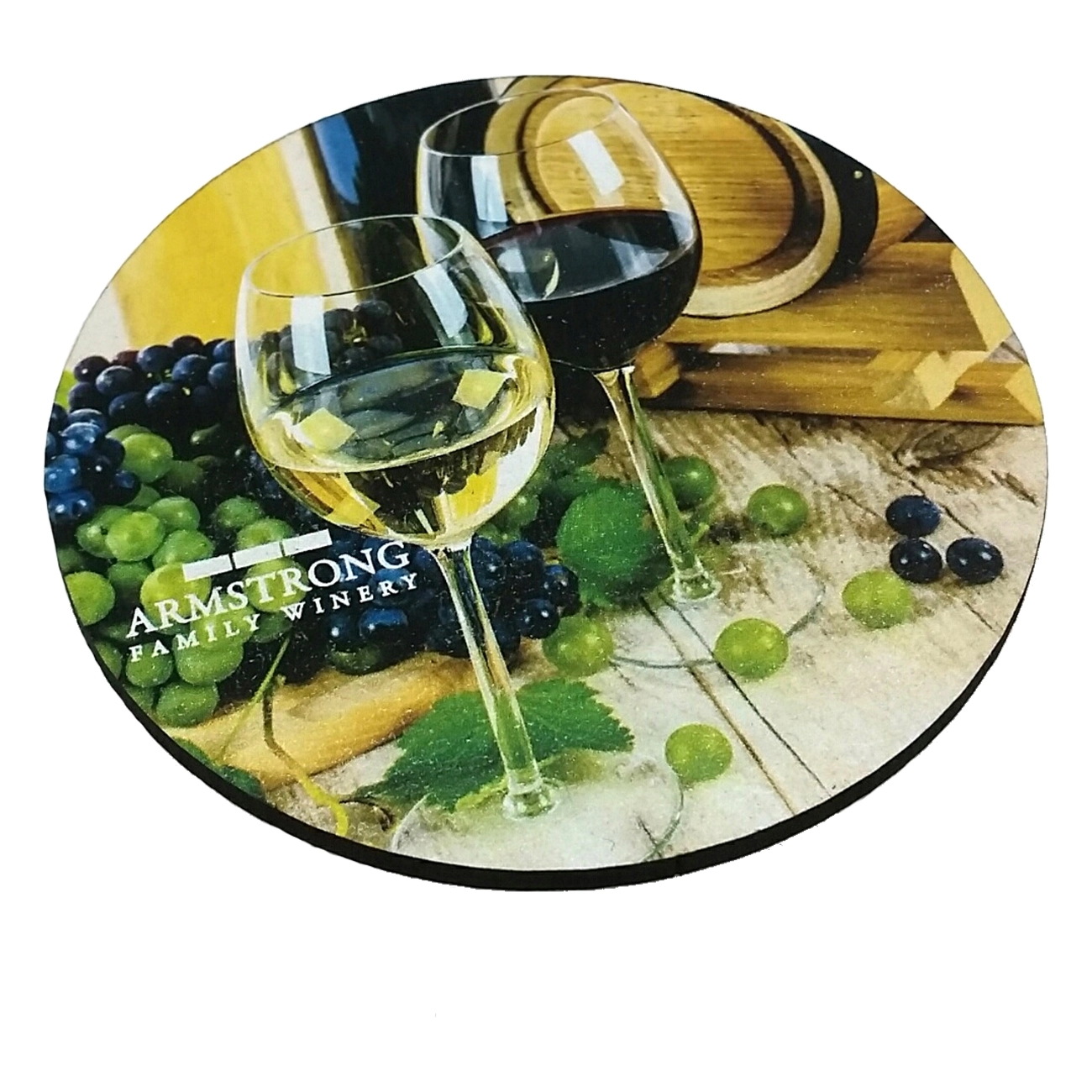 Ultra Vivid Recycled Wood Coaster Set of 4