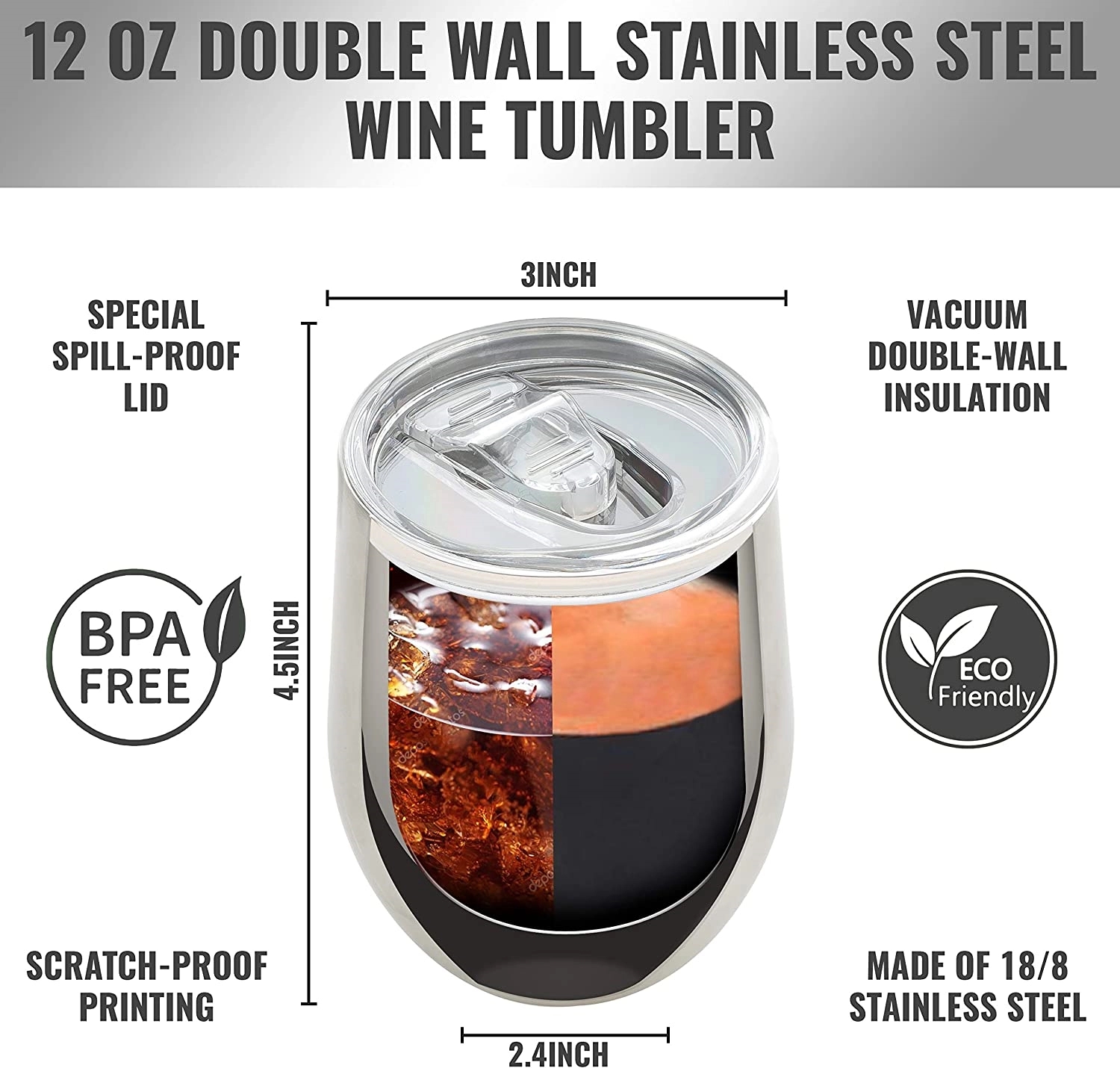 12 oz Stainless Steel Coffee Mug 3