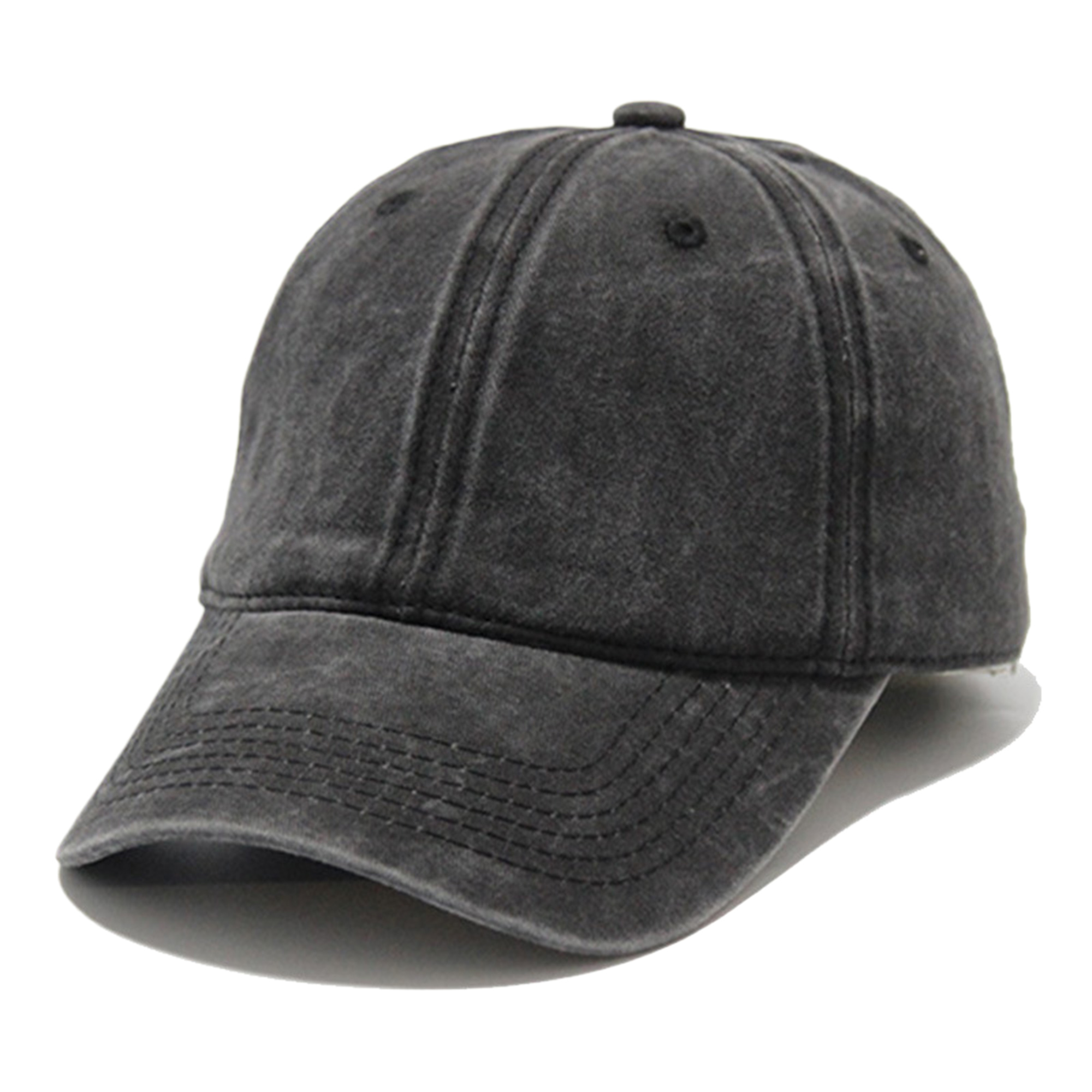 MOQ50 Custom Vintage Denim Duckbill Caps 10