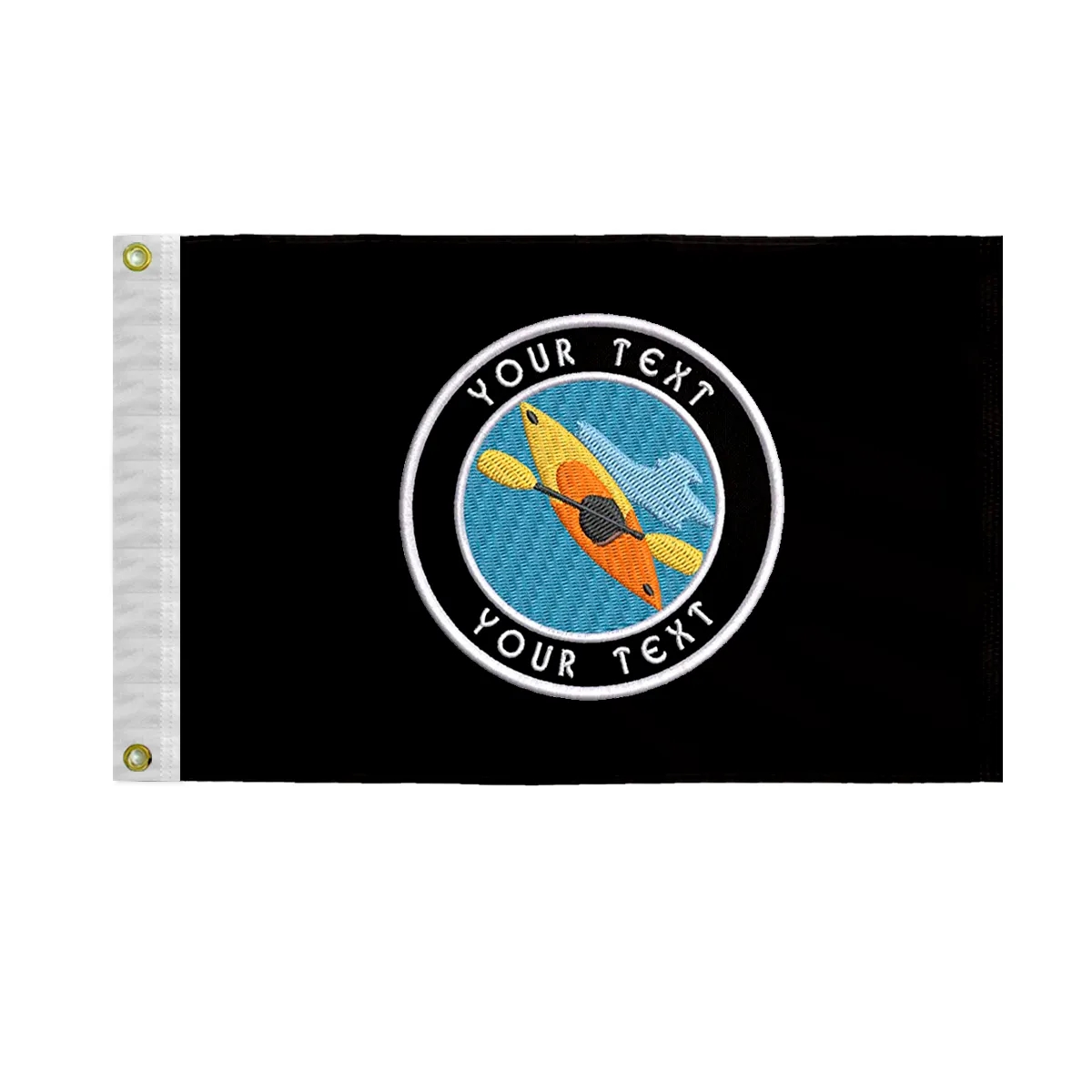 Embroidered Flag 12" x 18" Nylon 5