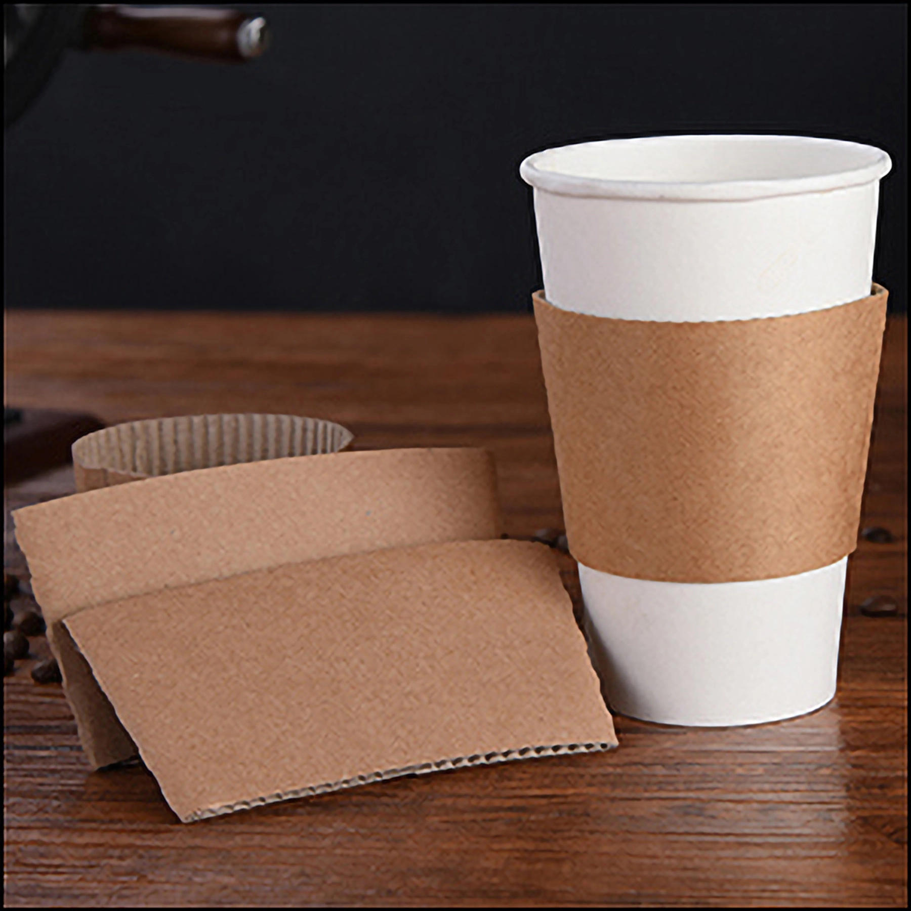 Corrugated Kraft Cup Coffee Sleeves 2