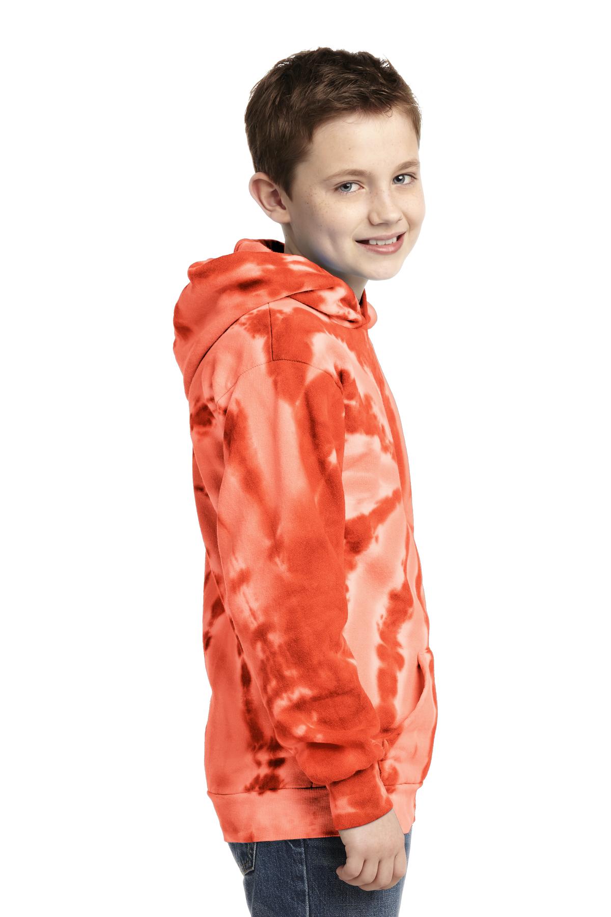 Port & Co Youth Tie-Dye Pullover Hooded Sweatshirt. PC146Y 2