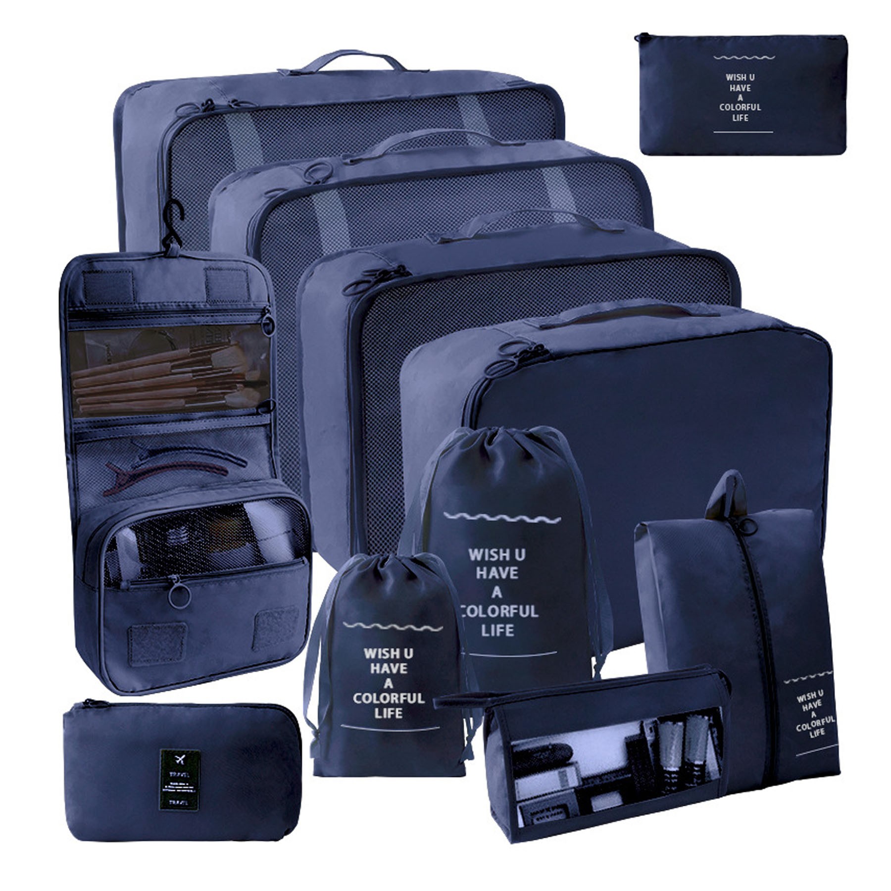 11 Piece Travel Packing Cube Set 5
