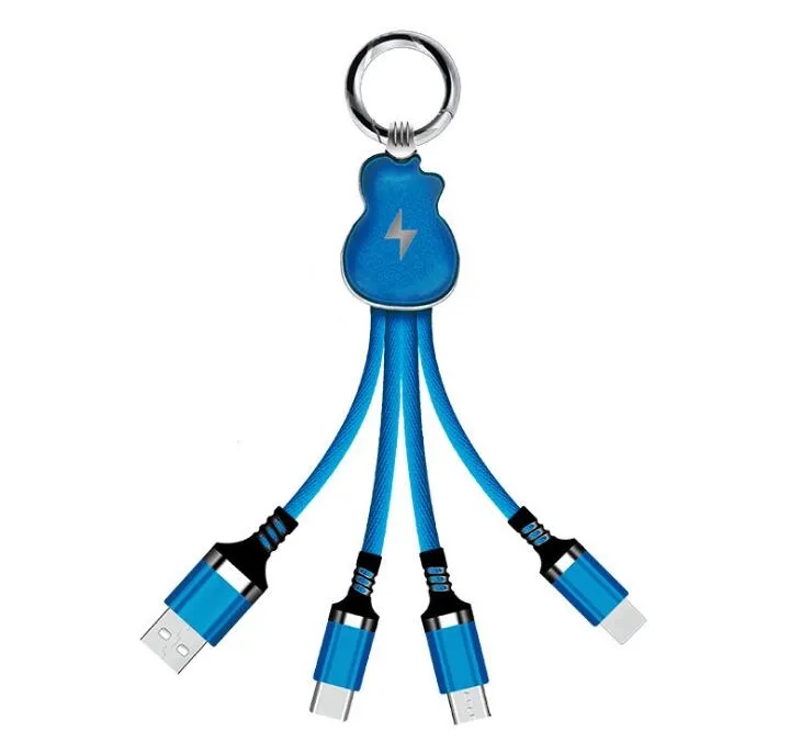 3 in 1 Micro USB Typec Charging Cable Data line 5