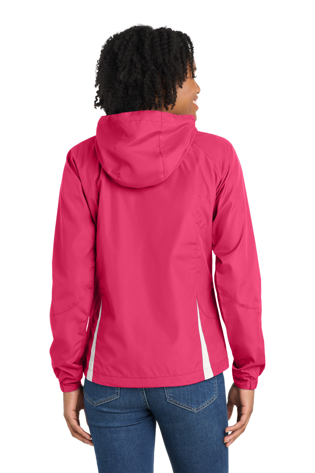 Sport-Tek Women's Colorblock Hooded Raglan Jacket. LST76 22