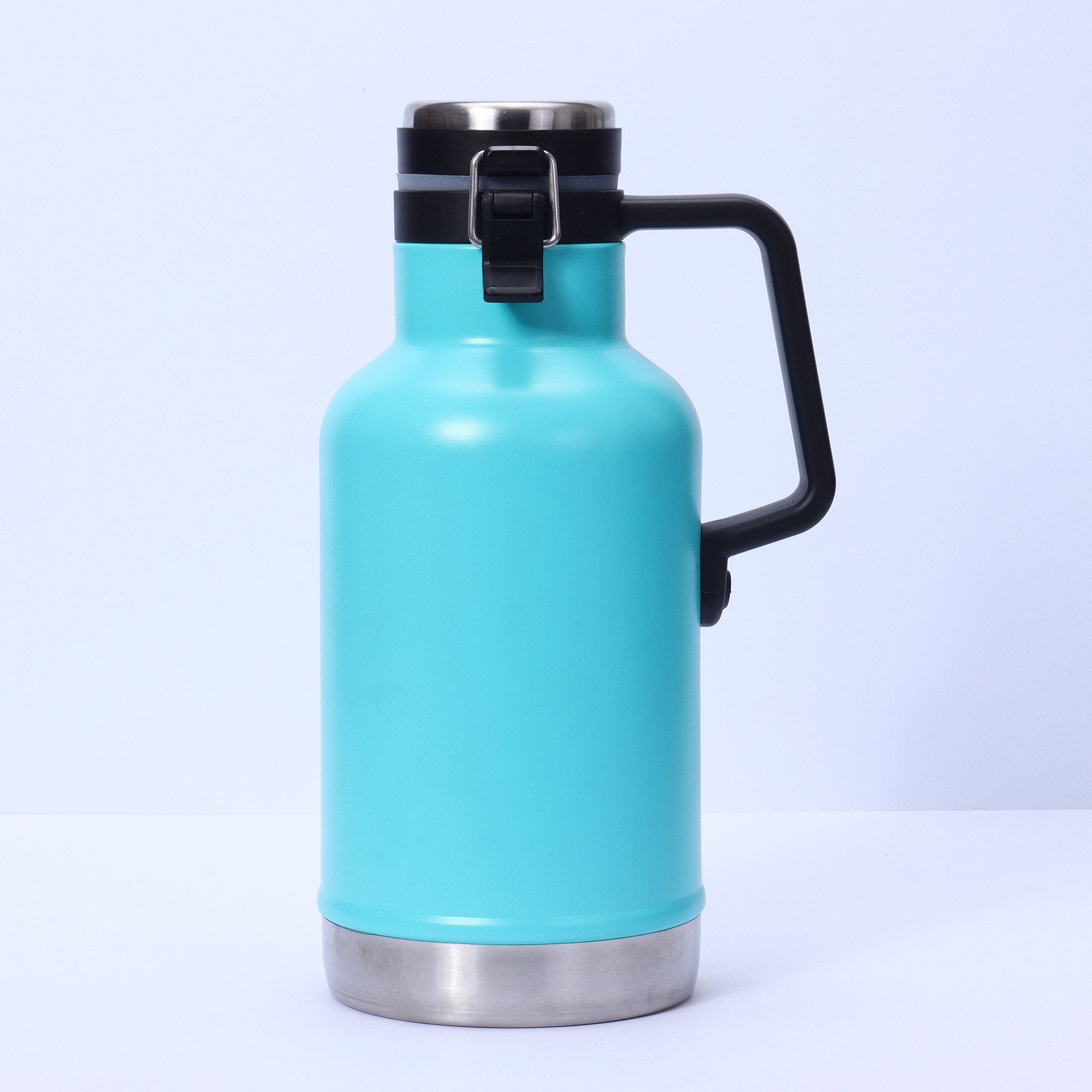 64 oz Double Wall Insulated Stainless Steel Growler, custom water bottle with logo imprint 7