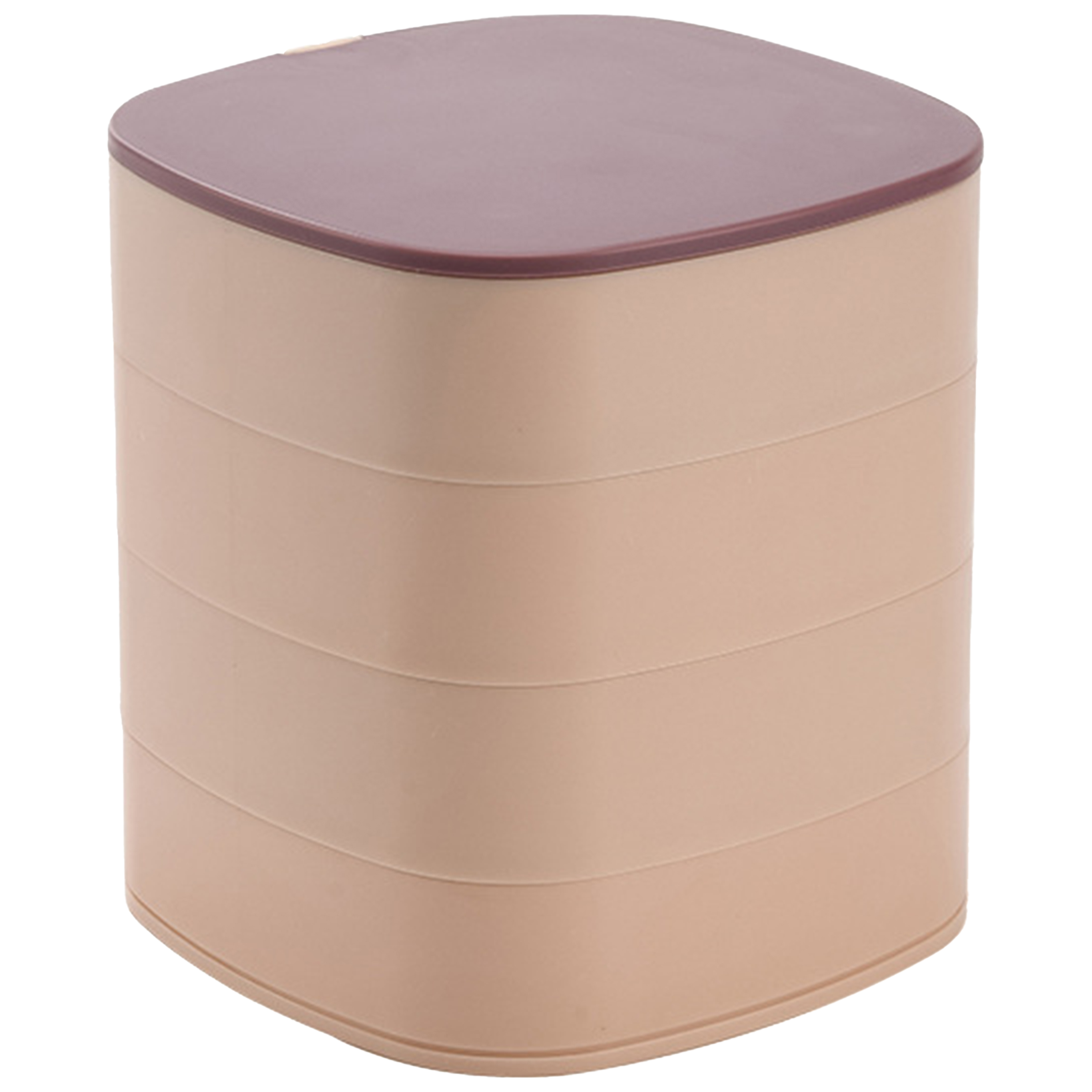 Plastic Large Capacity Rotating Jewelry Box 5