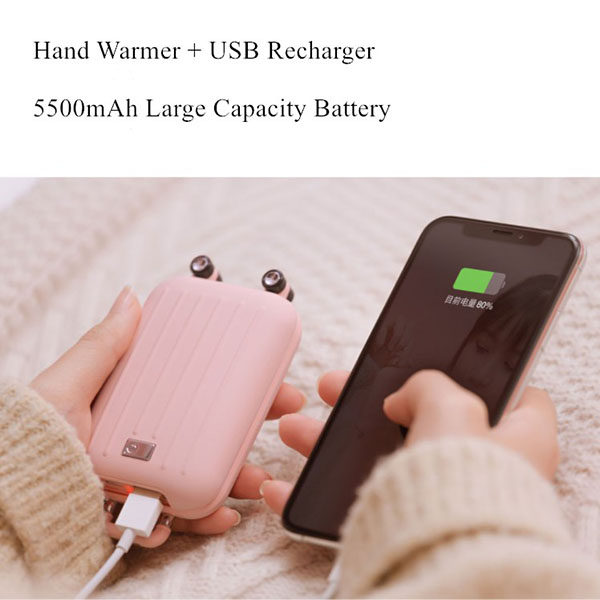 Portable Electric USB Rechargeable Power Bank Hand Warmer 5