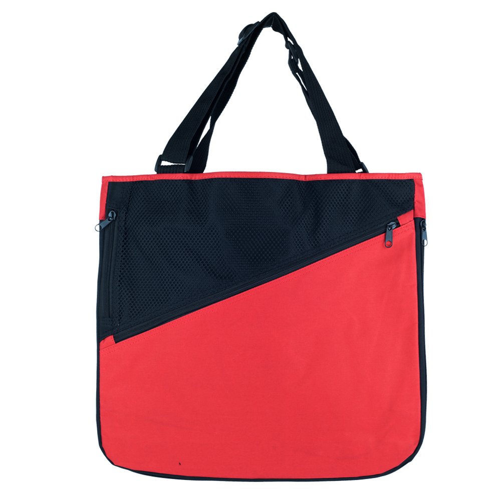 2 Tone Expandable Poly Tote Bag 2