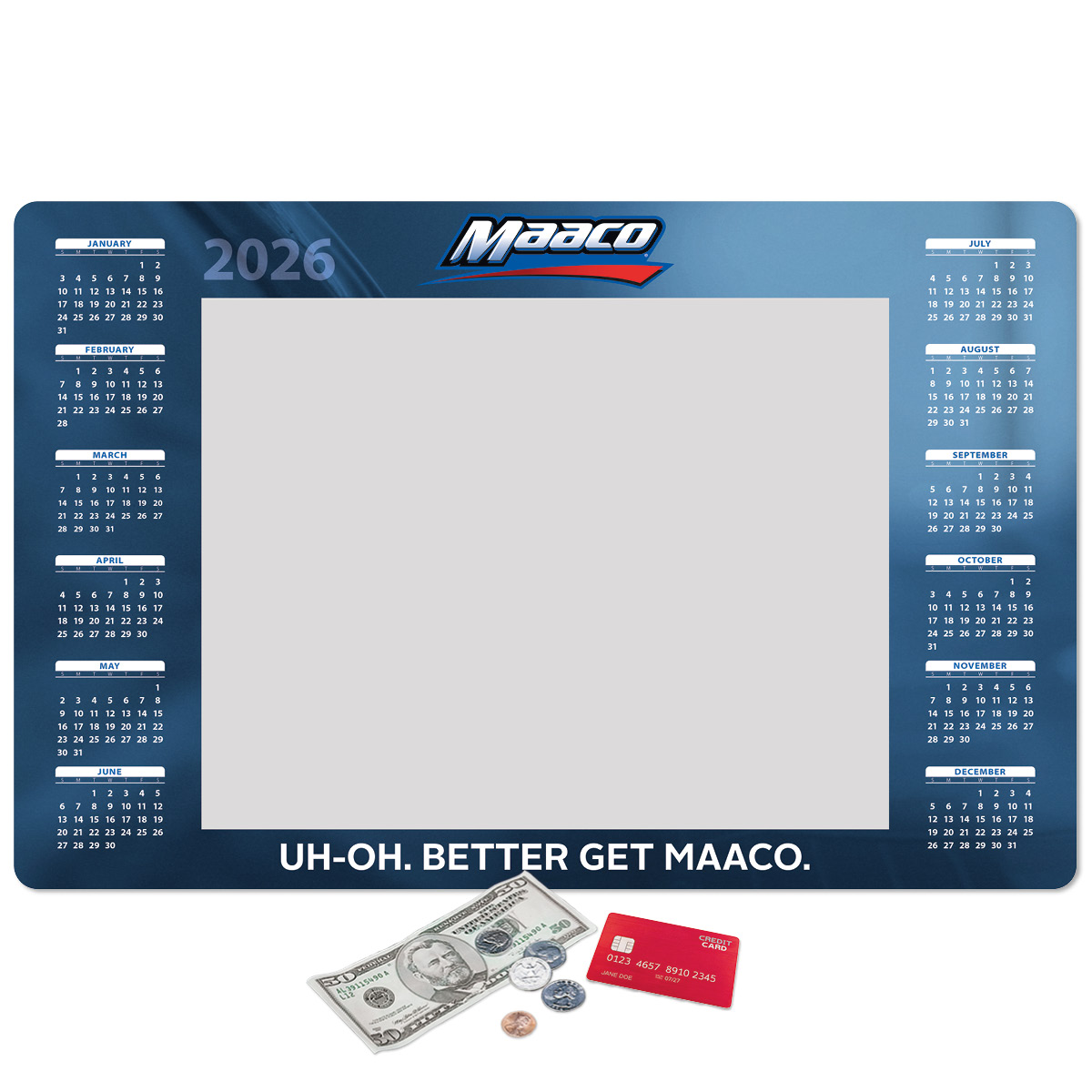 Frame-It Flex Heavy Duty Window Calendar Counter Mat-11"x17"x1/8" 1