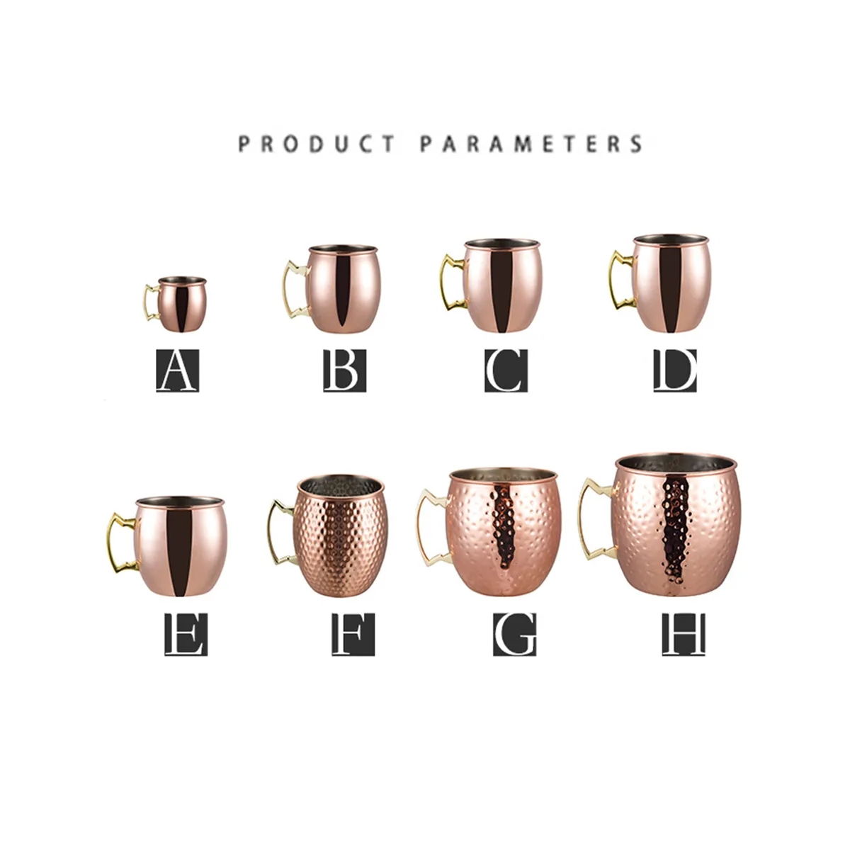 Stainless Steel Moscow Mule Mug with Plated Handle 6