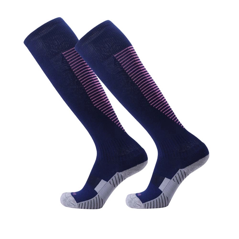 Stripe Knee High Athletic Crew Socks 12