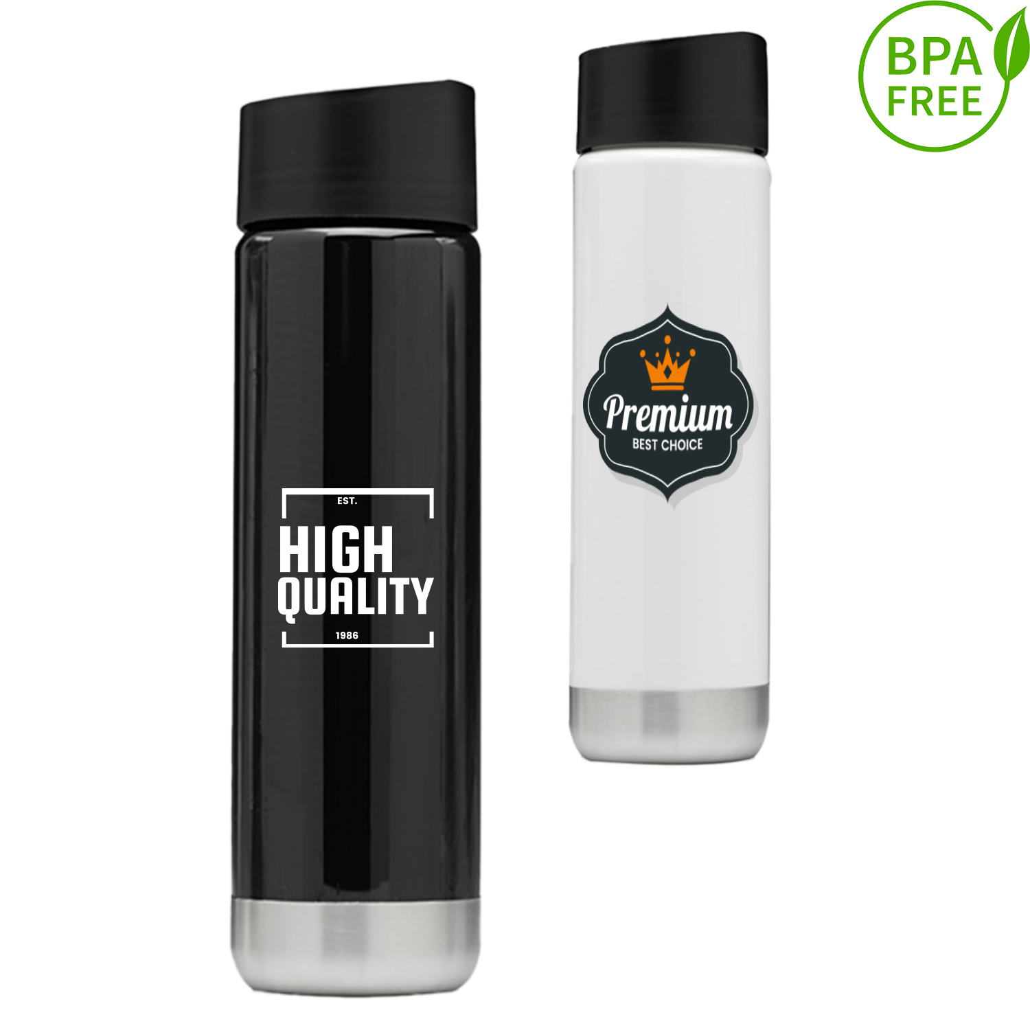 25 oz. BPA Free Slim Line PET Sports Bottle w/ Sliding Lid 2