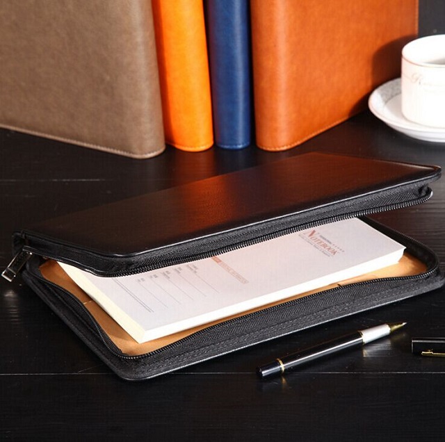 Business Folder A5 Notebook w/ Calculator & Card Holder 3