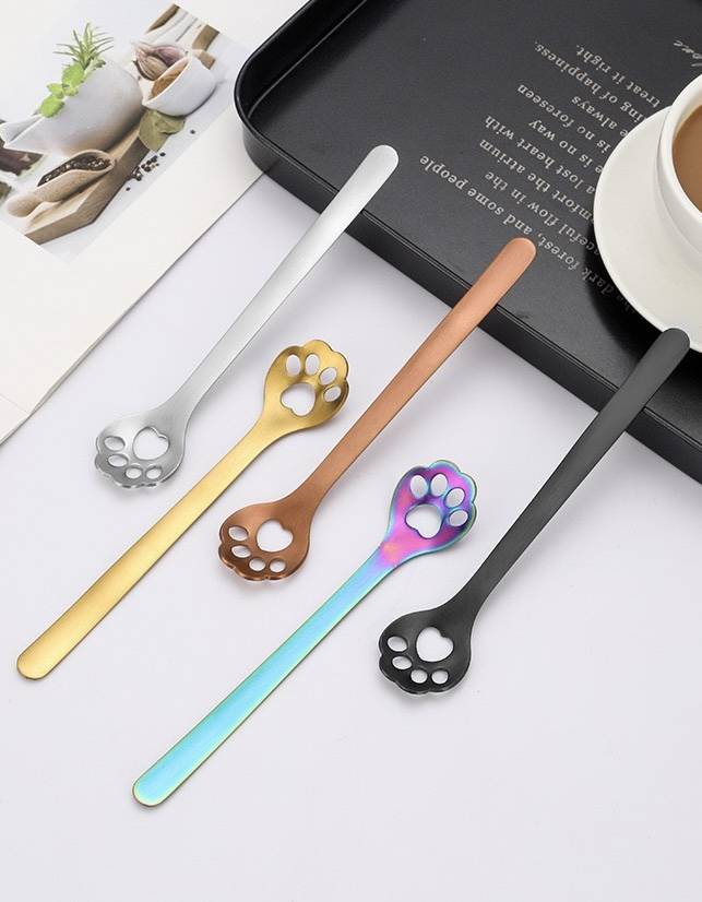 Stainless Steel Cat Claw Coffee Spoon 9