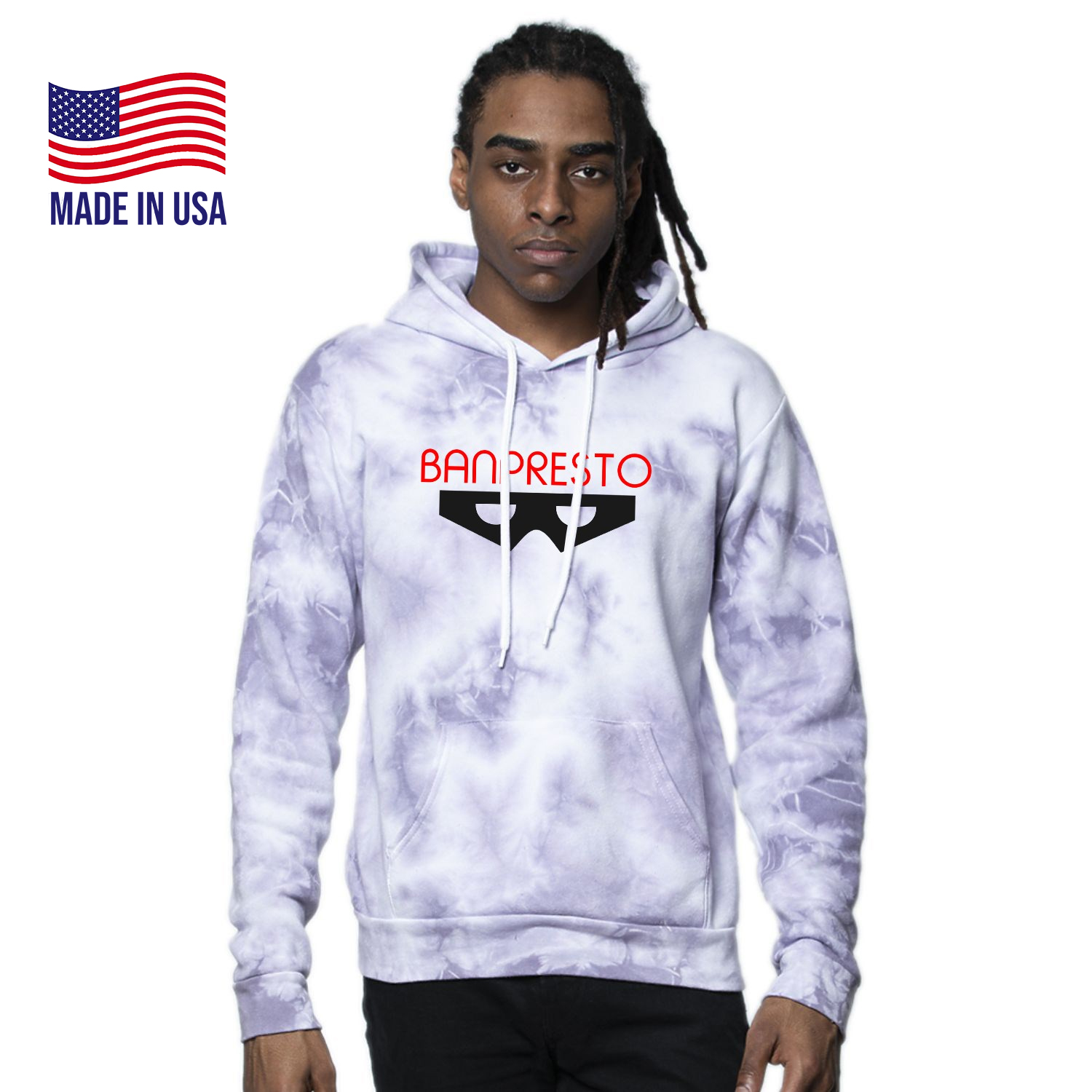 USA Made Unisex Cloud Tie Dye Pullover Hoodie 3