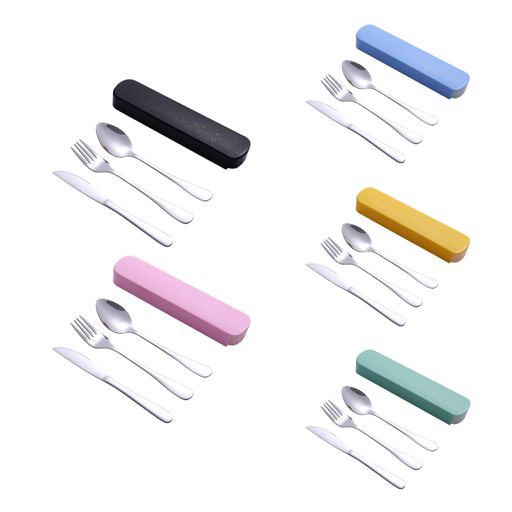 Stainless Steel Travel Utlensil Set, custom kitchen gadget with logo imprint 3