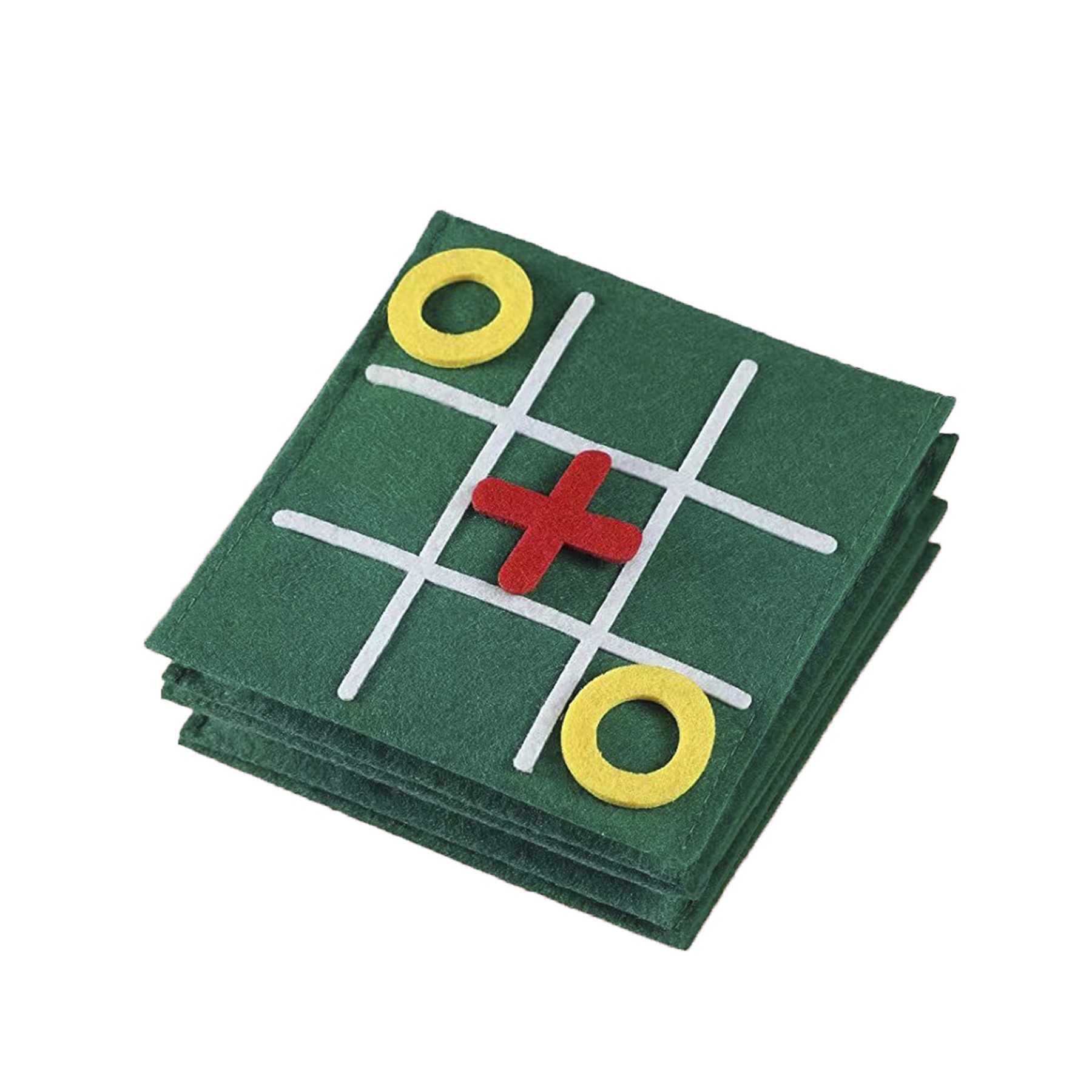 Mini Nine Square Checkerboard Felt Board Game 5