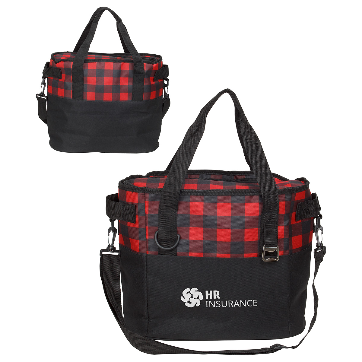Plaid Insulated Cooler Bag 6