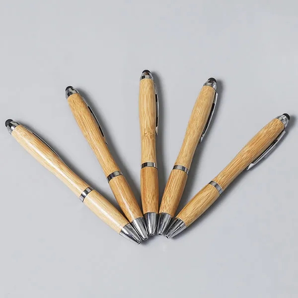 Personalized Bamboo Stylus Ballpoint Pen 1