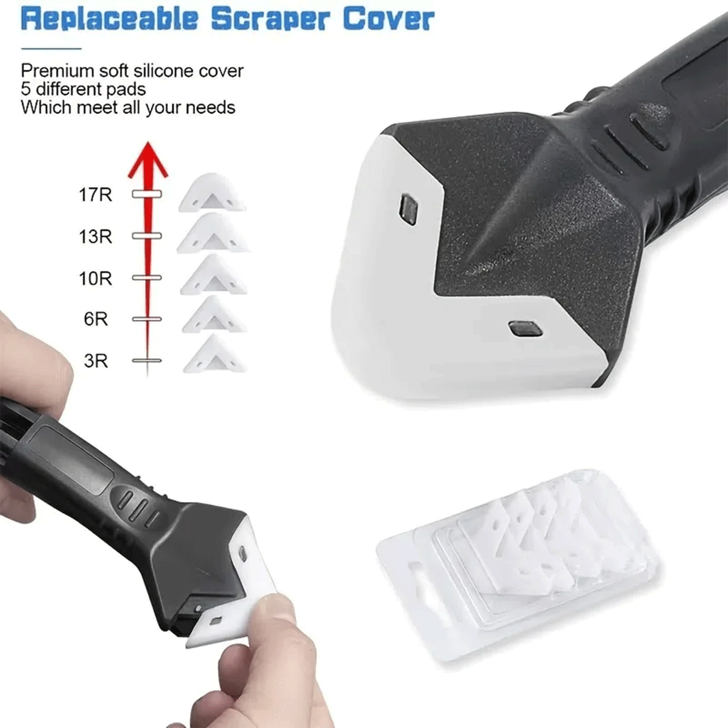 5-in-1 Ultimate Caulk Remover Sealant Smooth Scraper Kit 11