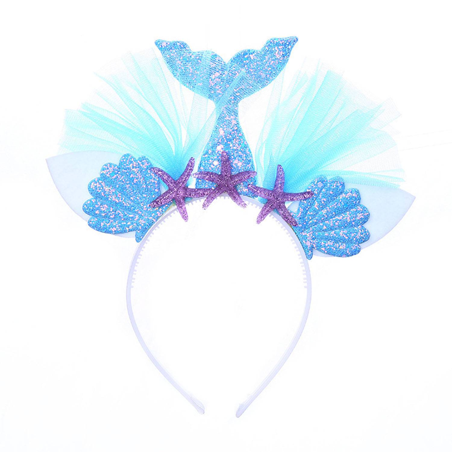 Plastic Resin Mermaid Headband For Girls 4