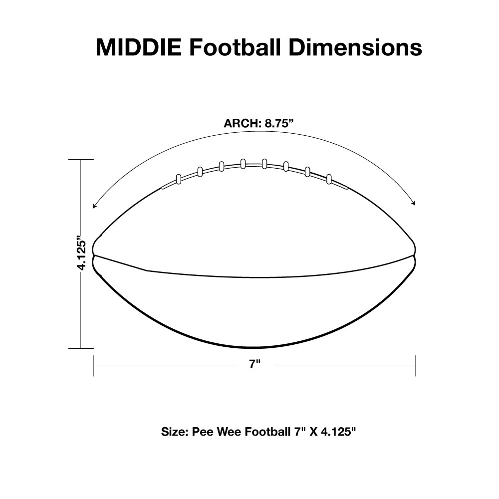 Football 7-Middie-White Top 7
