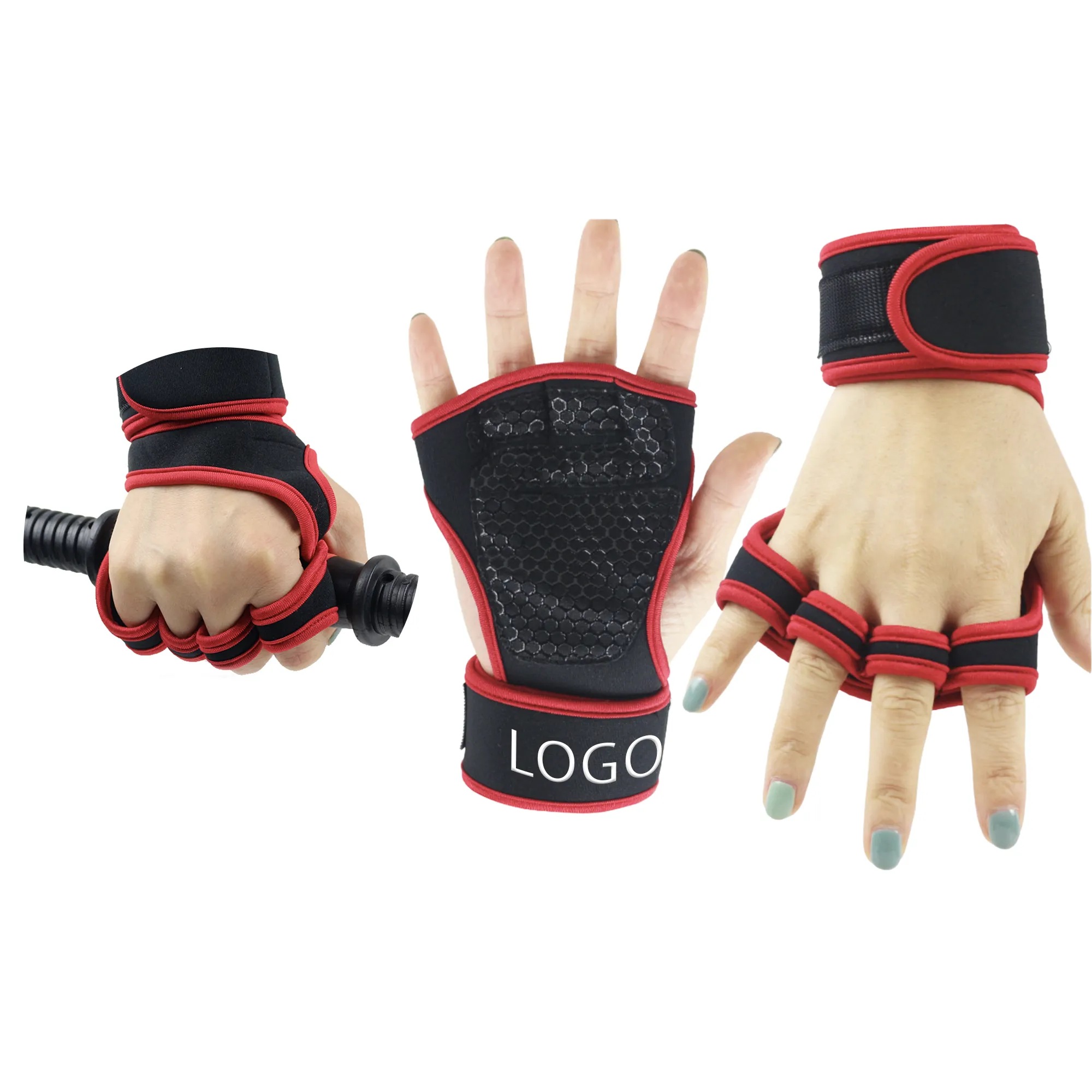 MOQ 50 PCS Fitness Wrist Guard Gloves 2