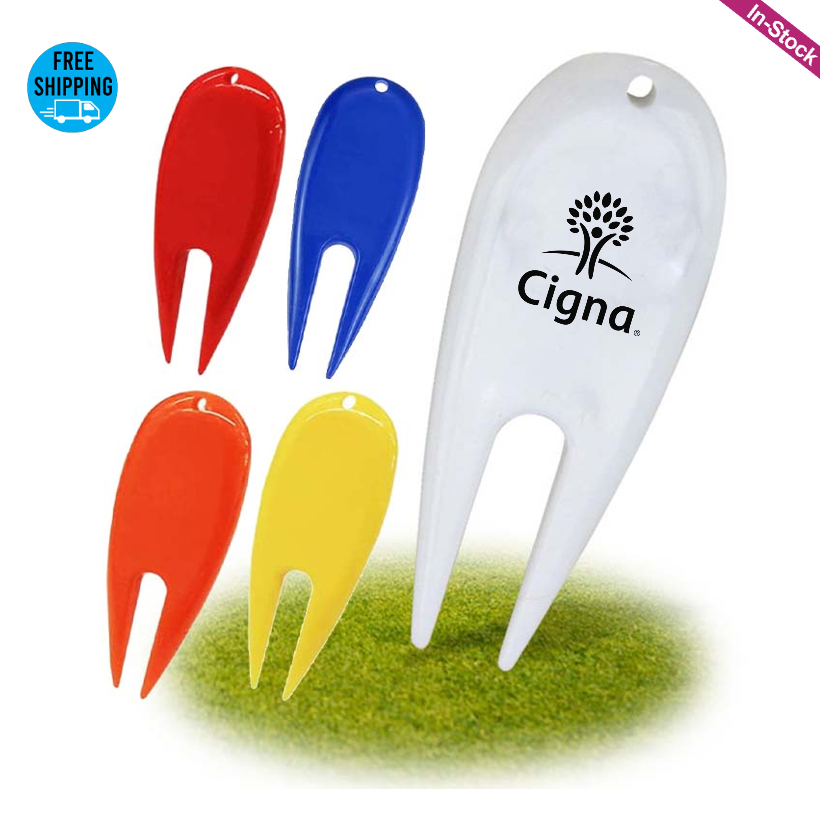 Plastic Golf Divot Repair Tool-1 Color Imprint 4