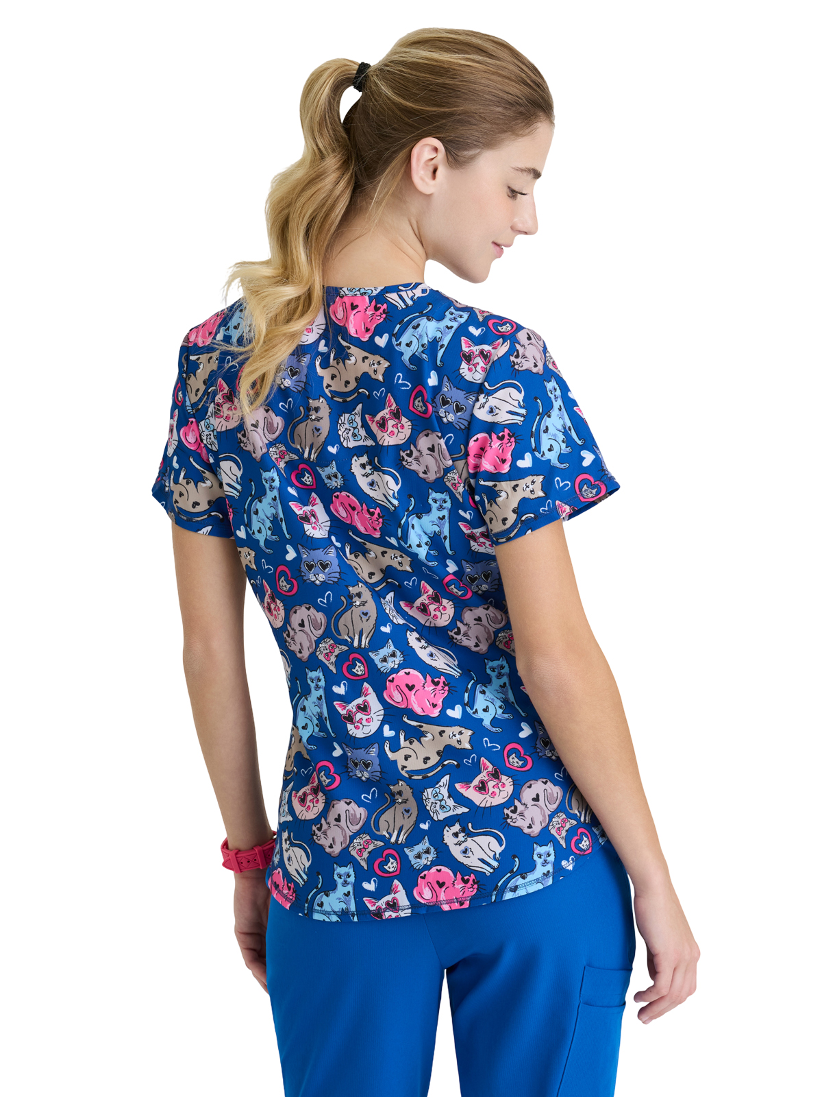 Skechers - Women's Three-Pocket V-Neck Reliance Print Scrub Top 13