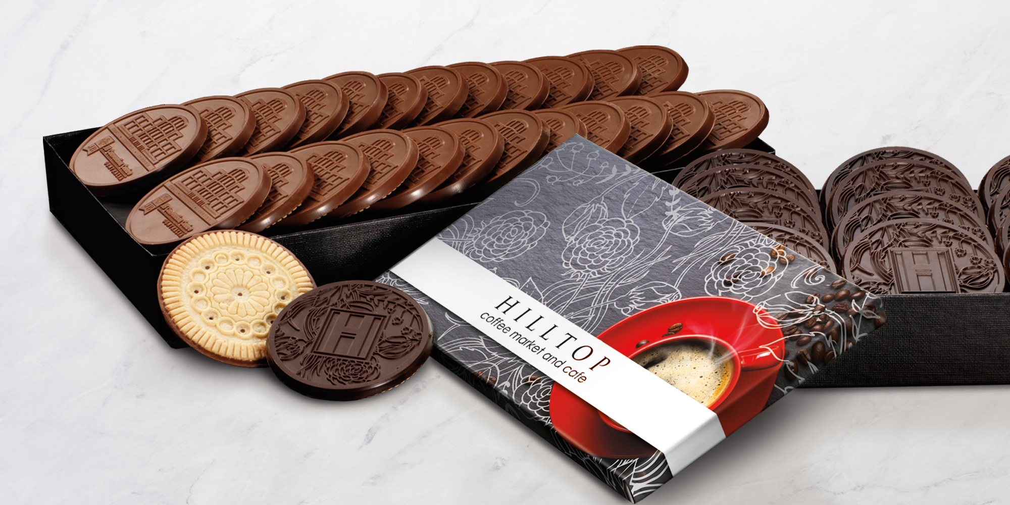 Decadent 6-Piece Chocolate Cookie Gift Set with Classic Custom Packaging 4
