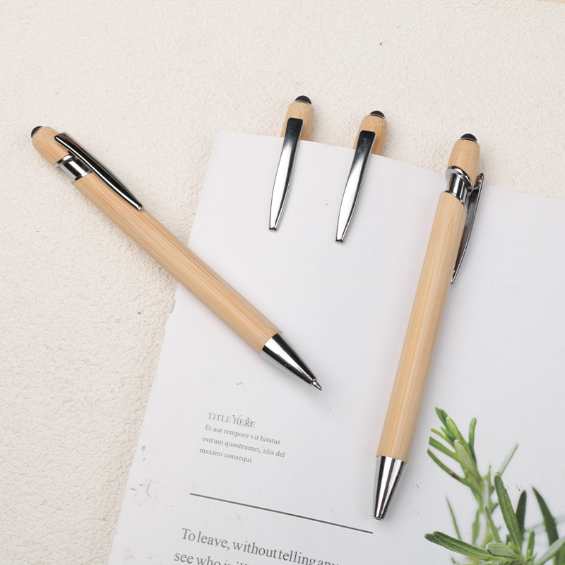 Bamboo Touch Screen Ballpoint Pen 3