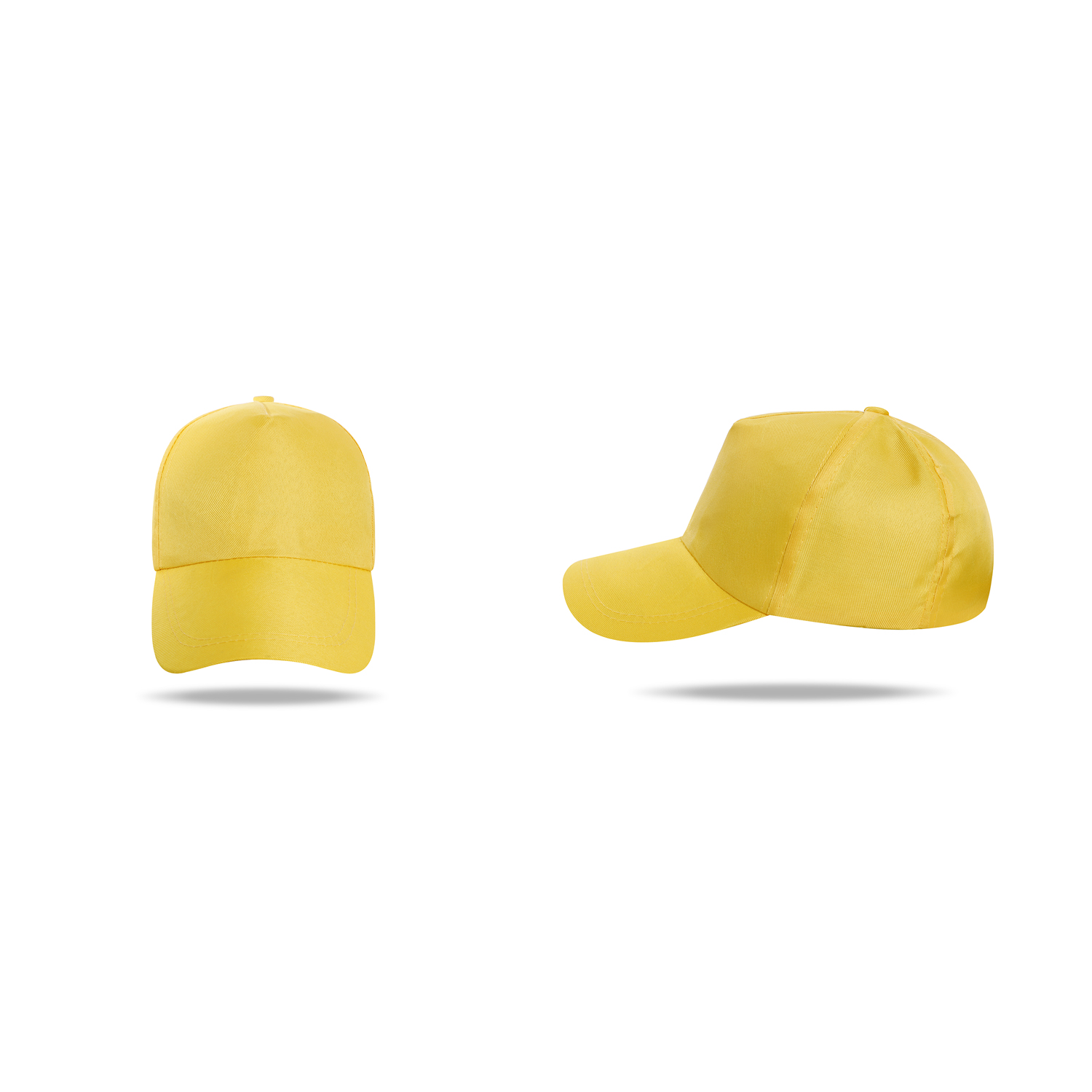 Stock Solid Color Tooling Polyester 5 Panel Cap w/Snapback Fastener 5