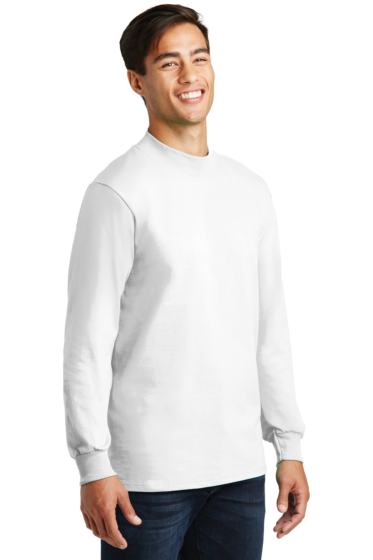 Port & Co Essential Mock Turtleneck. PC61M 40