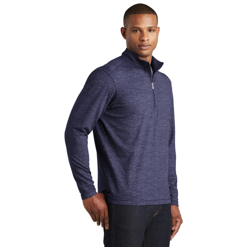 Sport-Tek Sport-Wick Stretch Reflective Heather 1/2-Zip Pullover. 8