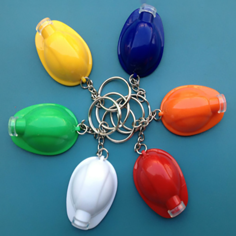 Safety Helmet Flashlight Keychain 19