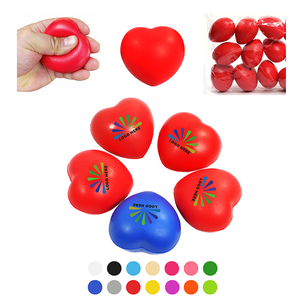 MOQ50 Heart Shape Stress Reliever For Stress Relief 1