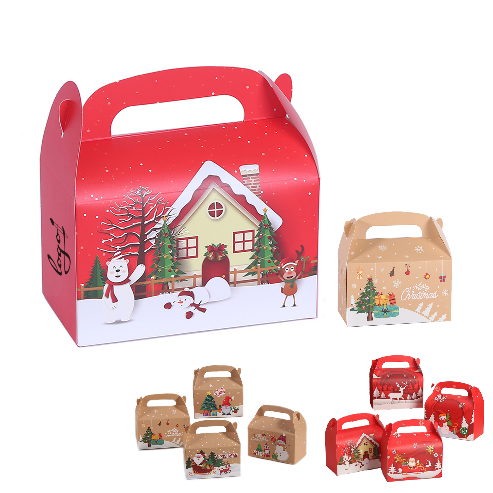 MOQ50 Christmas Party Candy Gift Box 2