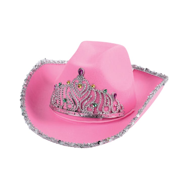 Pink Tiara Cowboy Hats 1