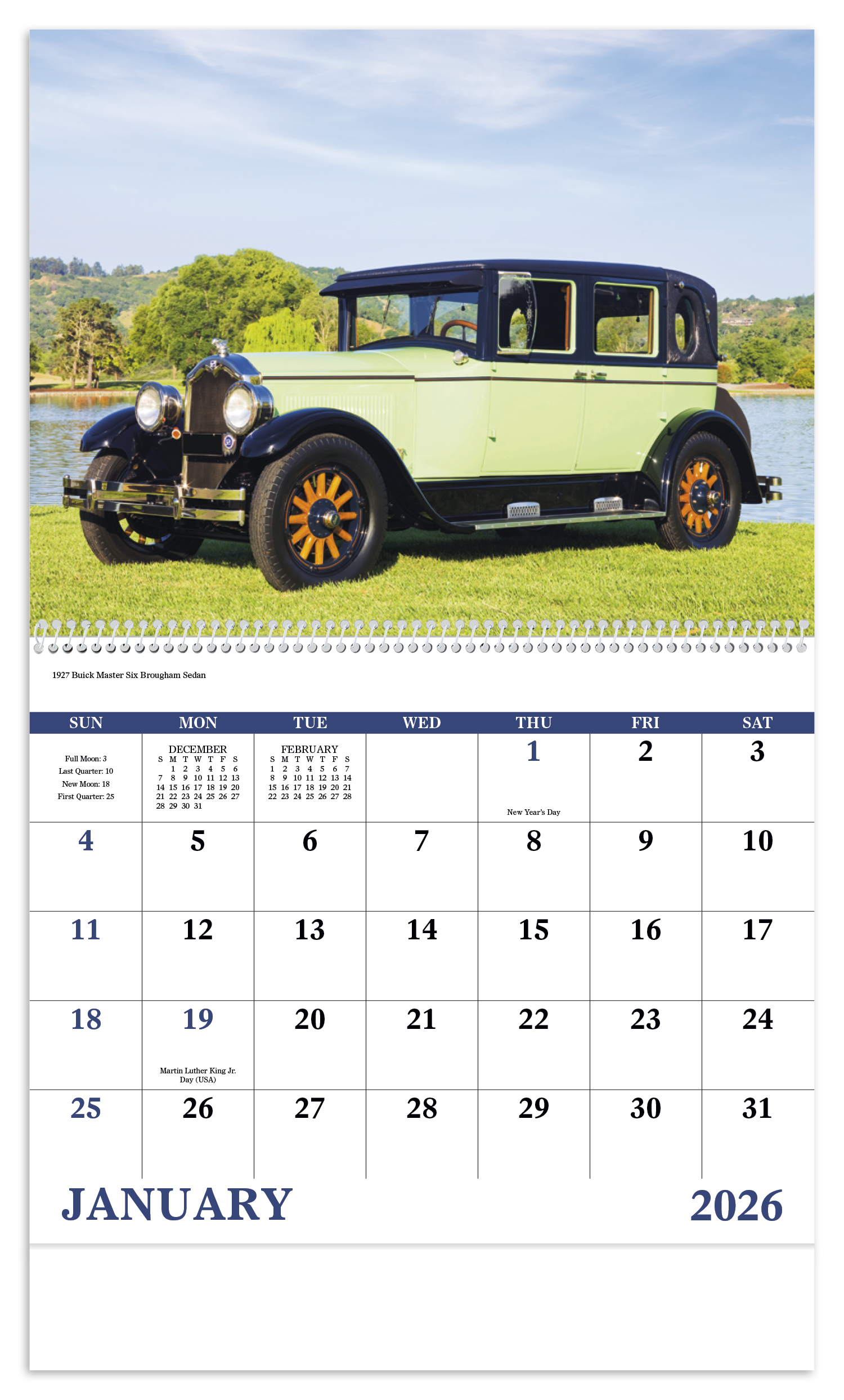 Good Value™ Antique Autos - Spiral Calendar 12