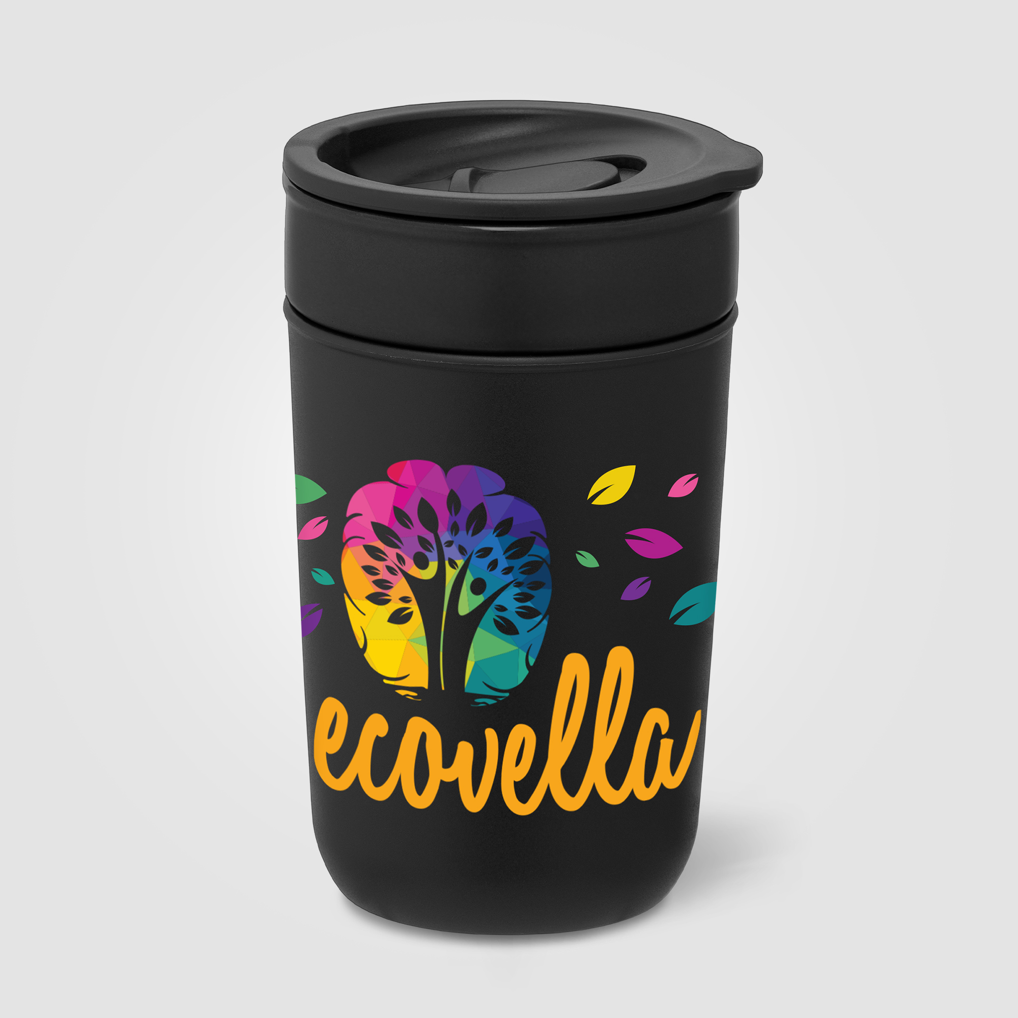 Danube - 12 oz. Ceramic Tumbler with Recycled Plastic Exterior & Lid 5