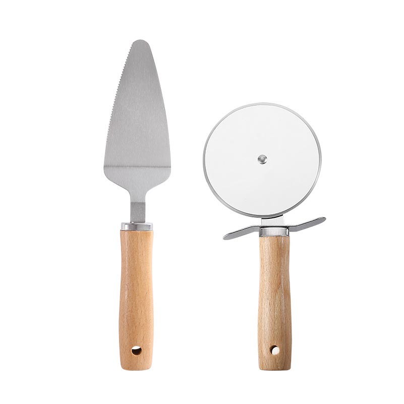 Pizza knife and spatula two-piece set 2