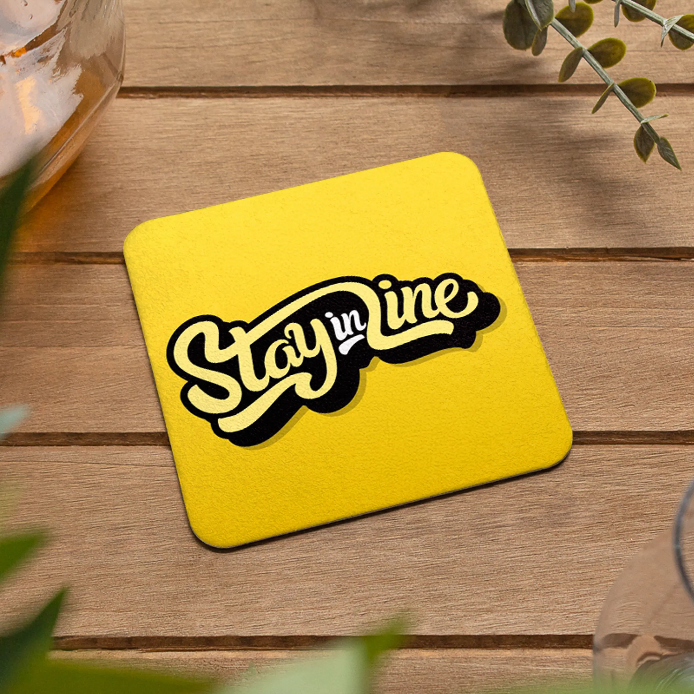 3.5" Square Pulpboard Coaster - 4 color print 6