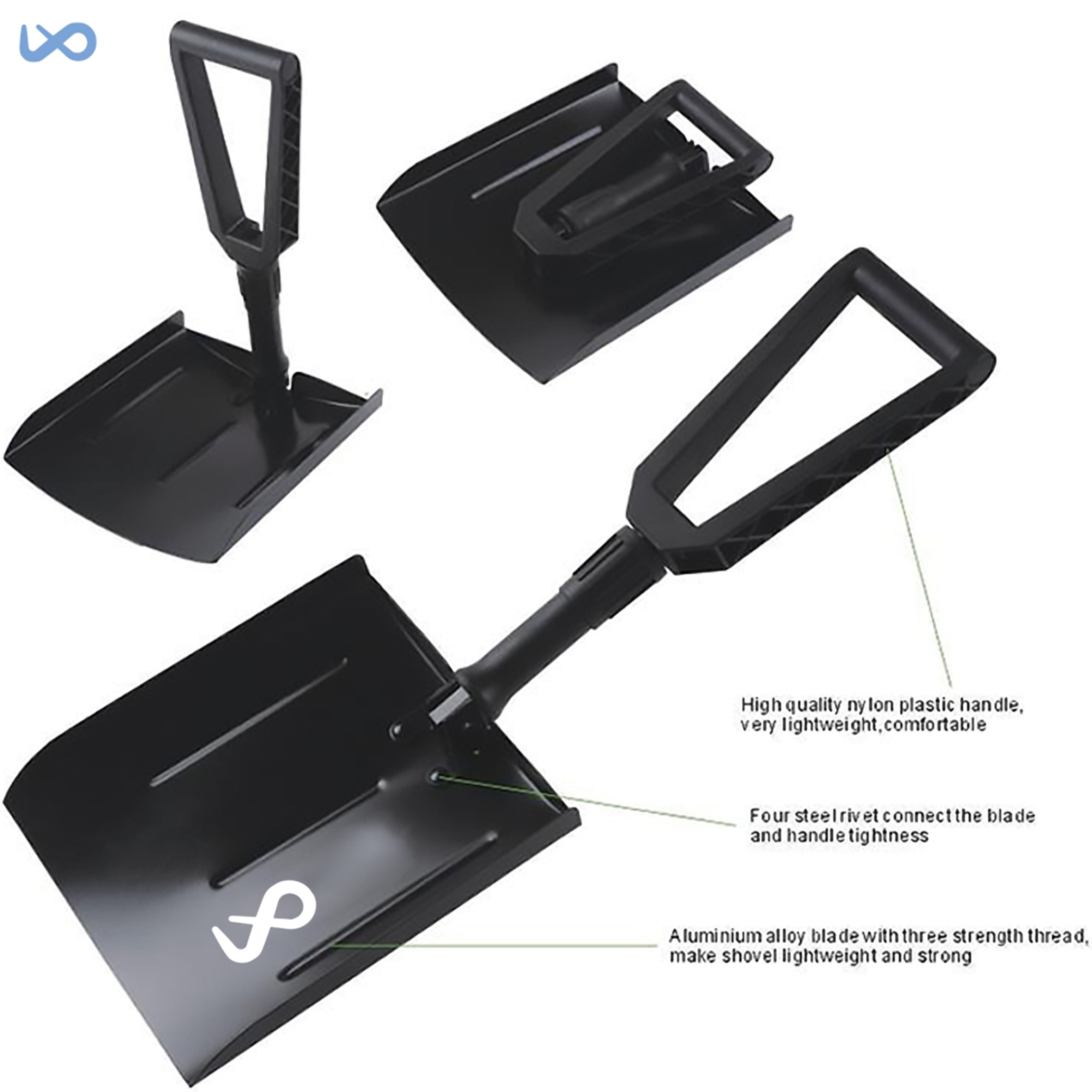 Foldable Snow & Ice Shovel 2
