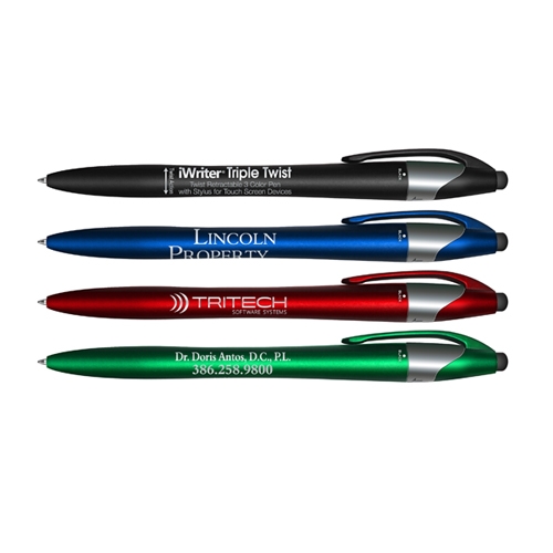 iWriter Triple Twist 3 Color Pen & Stylus Combo